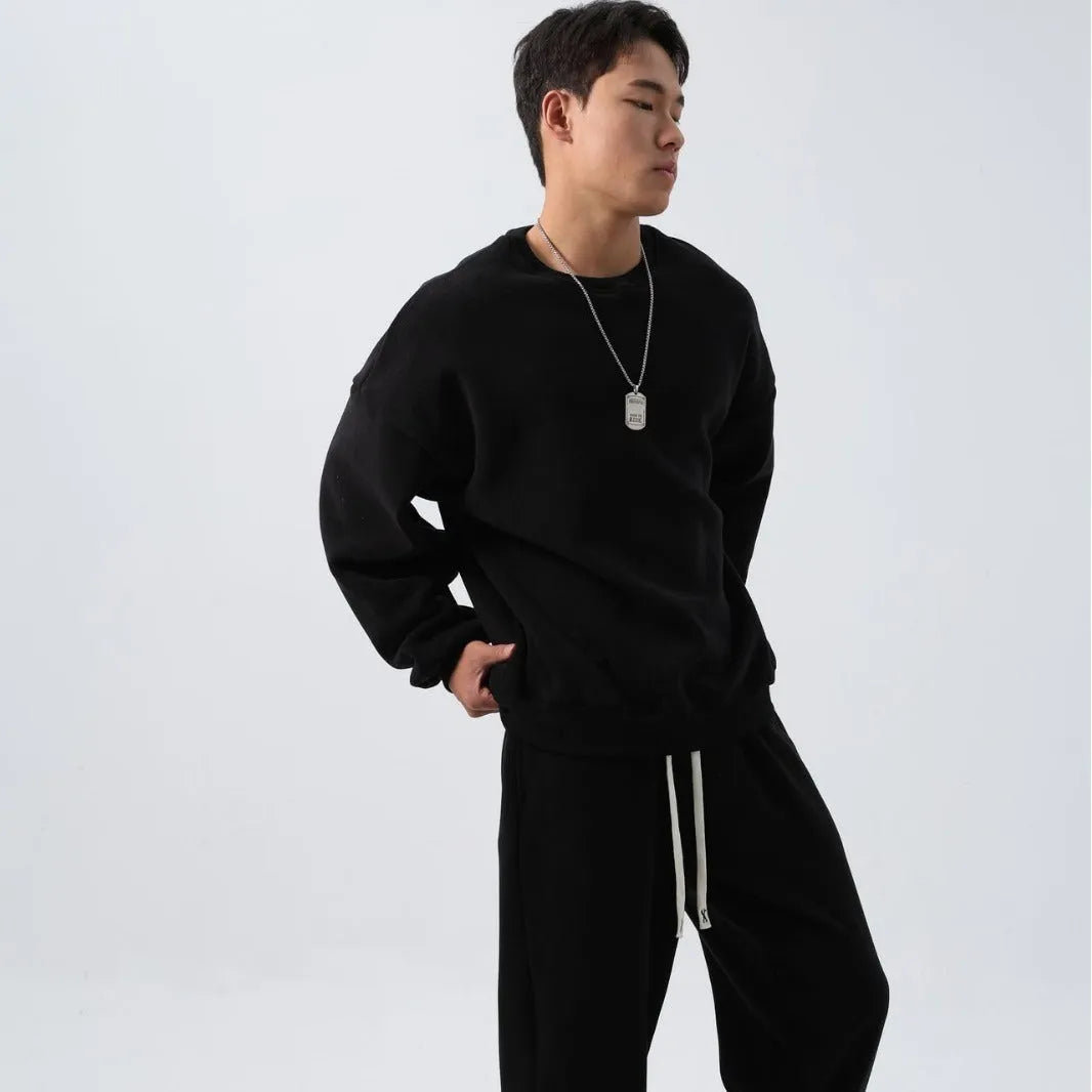 Men's polar fleece winter sports suit with long sleeve coat and padded trousers in multiple colour options