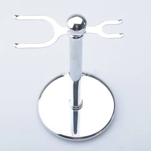 CSB shaving set with badger hair brush, double edge razor, chrome stand, bowl and 10 blades