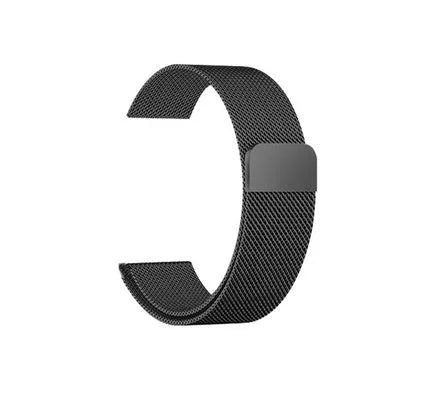 Stainless steel watch strap in silver, black, gold, or rose gold for 38mm and 42mm watch cases
