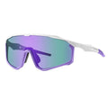 Colourful mountaineering goggles with full frame construction and UV-protective PC lenses for climbing and snow activities