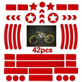 Bicycle reflective safety tape with grid pattern in four colour options
