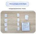 Skin-coloured neck pattern lifting strips adhesive tape set with 20 patches in 4 packs