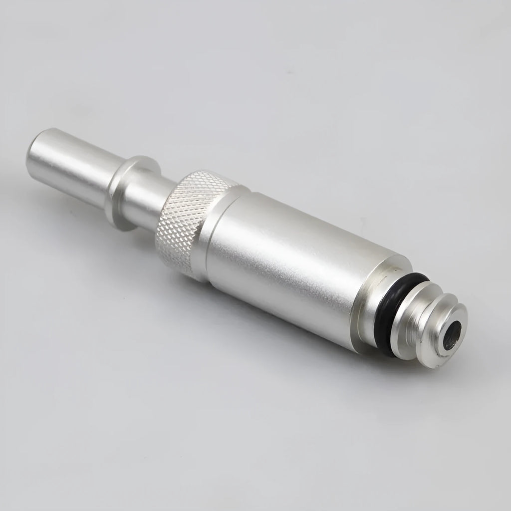 Silver metal joint transmission refueling adapter tool VAS6262-9