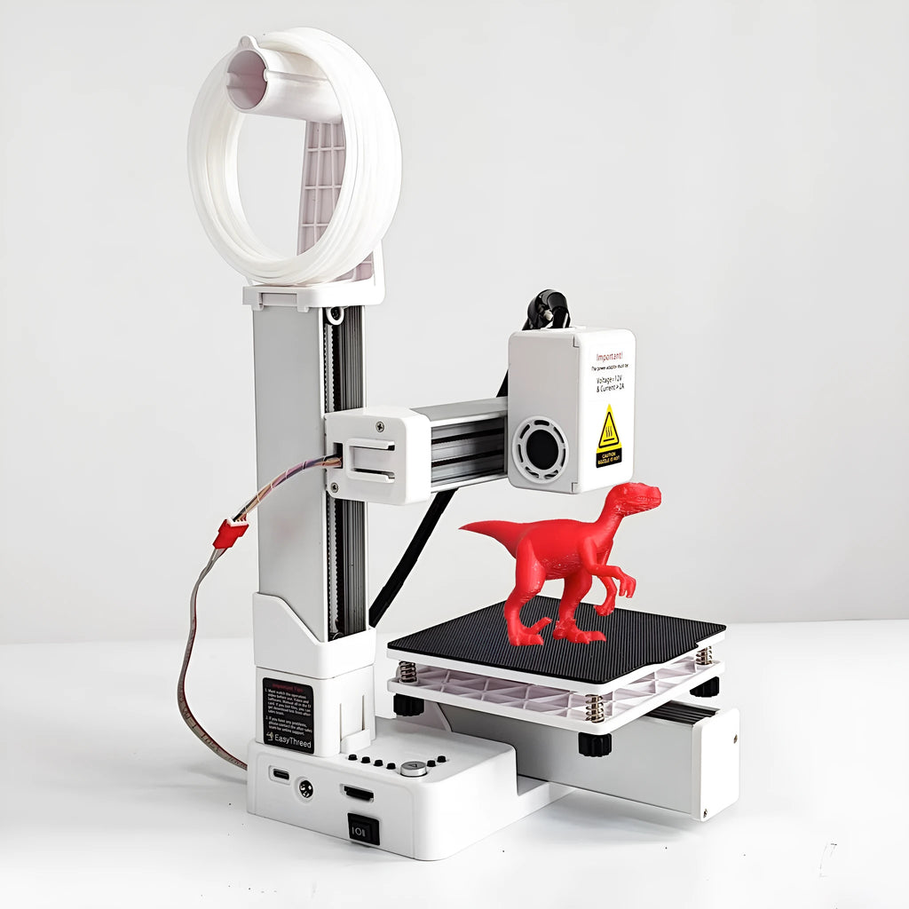 EasyThreed K10 white 3D printer with 175mm print height for TPU and PLA filaments
