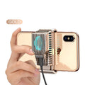 Black mobile phone radiator with clip for 4-7 inch devices showing aluminium and ceramic components