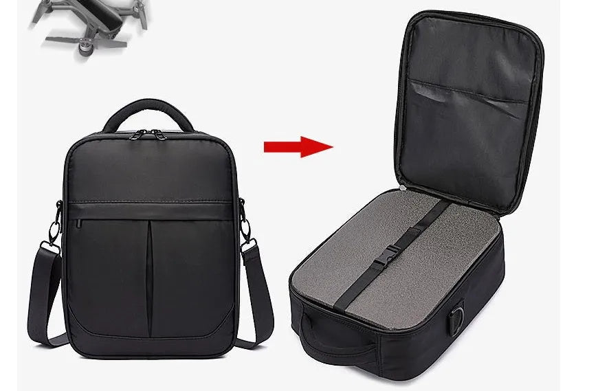 Black Oxford fabric men's messenger shoulder bag showing dimensions 24cm by 11cm by 31cm