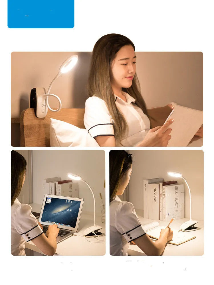 Rechargeable table lamp in green, pink or white colour with touch switch and USB charging port