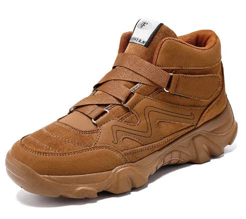 Men's shoes in multiple colours including black, brown, and grey with size range display