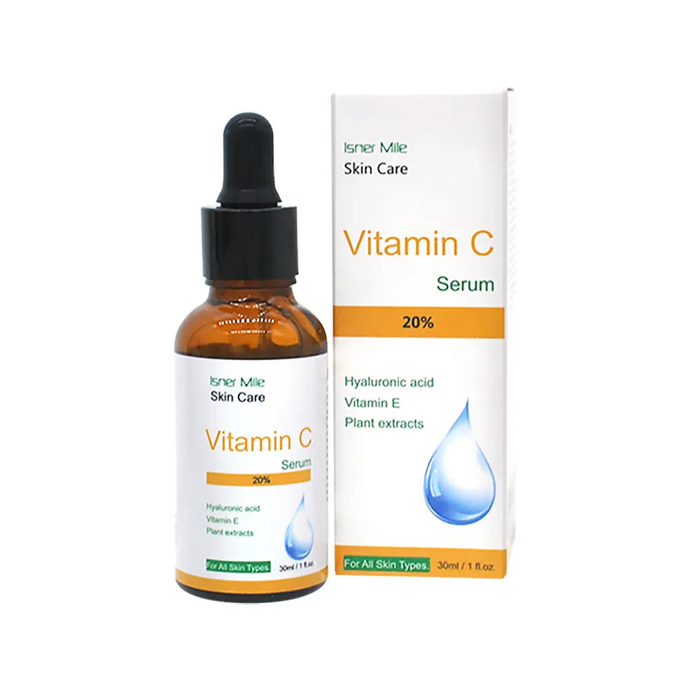 30ml Vitamin C serum bottle for facial brightening and moisturising skincare