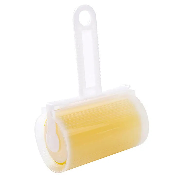 Washable reusable lint roller with protective cover for pet hair removal