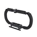 U-shaped aluminium alloy camera stabiliser 30x20cm with hot shoe mount