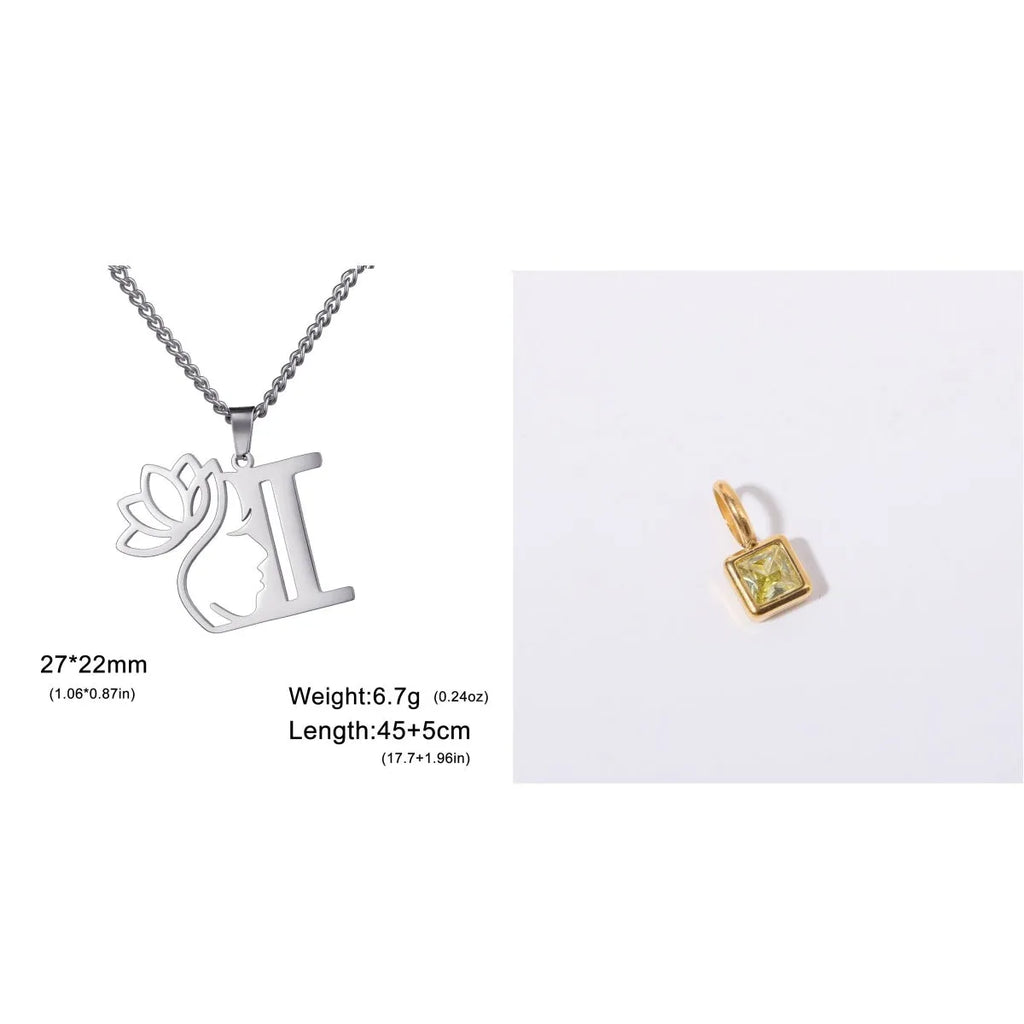 Stainless steel cross chain necklace with electroplated gold or silver finish and a single pendant.
