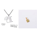 Stainless steel cross chain necklace with electroplated gold or silver finish and a single pendant.