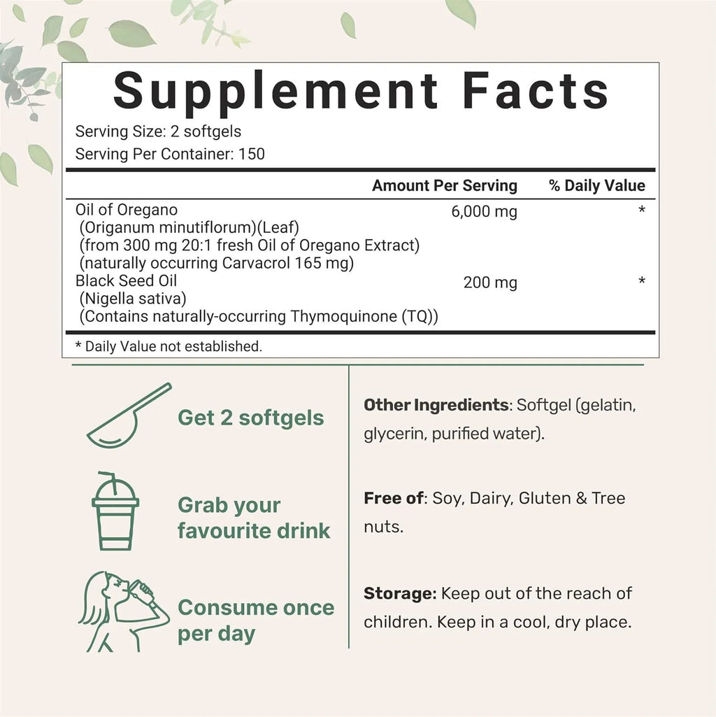 Bottle of Butter Black Seed Oil Soft Capsules dietary supplement.