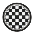 Plastic car cup mat coaster with universal fit and non-slip PVC base in four pattern designs