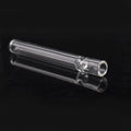 Clear glass telescopic smoking pipe with straight suction nozzle