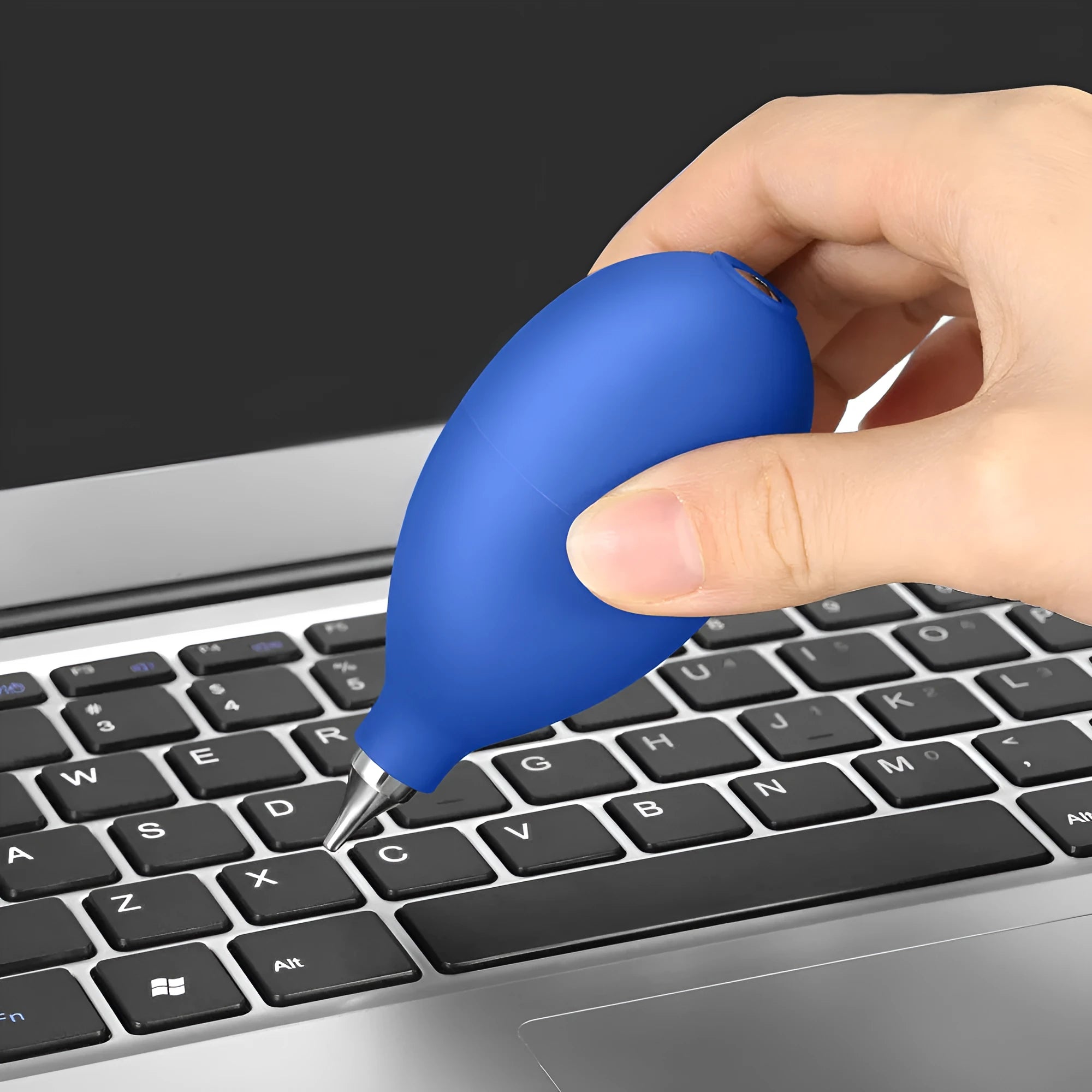 Blue rubber dust removal cleaning ball for camera lenses and mobile phones