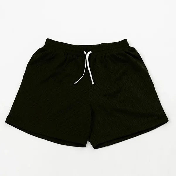 Men's mesh quick-drying shorts in chemical fibre fabric for summer sports activities