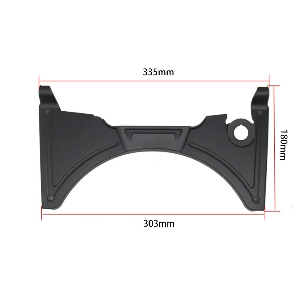 Black motorcycle cockpit fairing panel for BMW R1250GS and R1200GS models