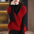 V-neck sleeveless knitted vest with 3D pattern in multiple colour options