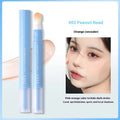 Concealer pen with sponge brush head in brightening, pink flesh, and flesh colour shades.