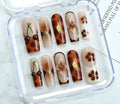 Heavy Industry Love wearable nail art kit with jelly glue, rubbing strip, nail patches in colour SGJ-A2-0026.