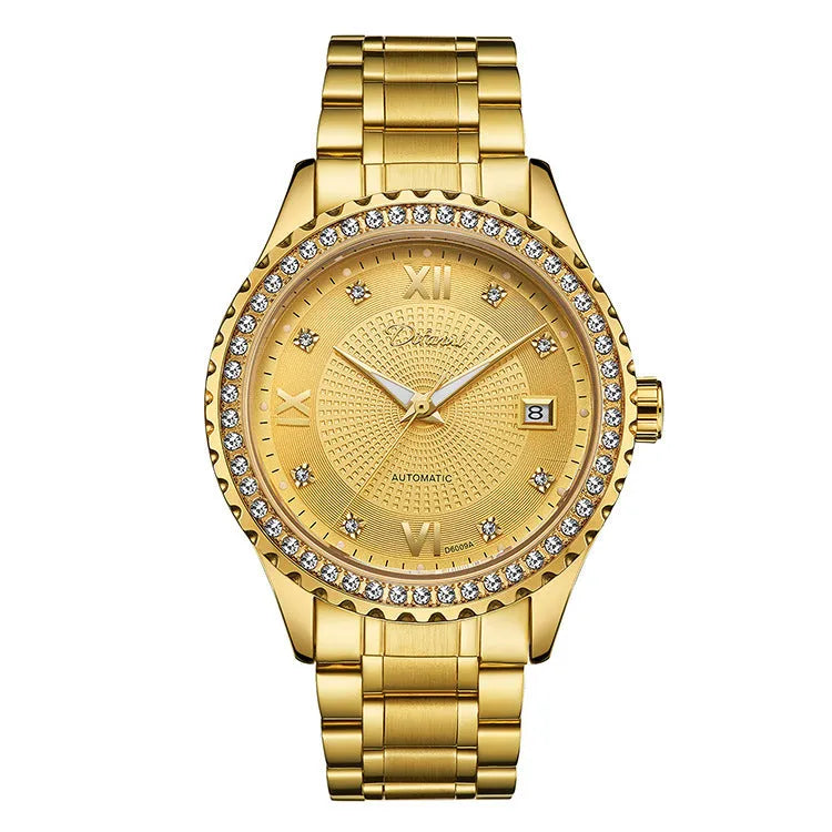 Fashionmonger men's automatic mechanical watch with luminous hands and waterproof case in business style
