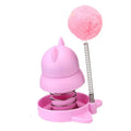 Blue lucky cat design toy with a mint ball for cats to lick and play with