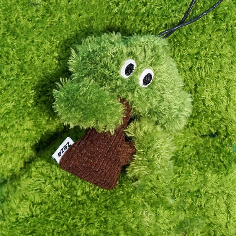 Mint-scented cat toy bag pendant with grinding textures and tease stick in three sizes