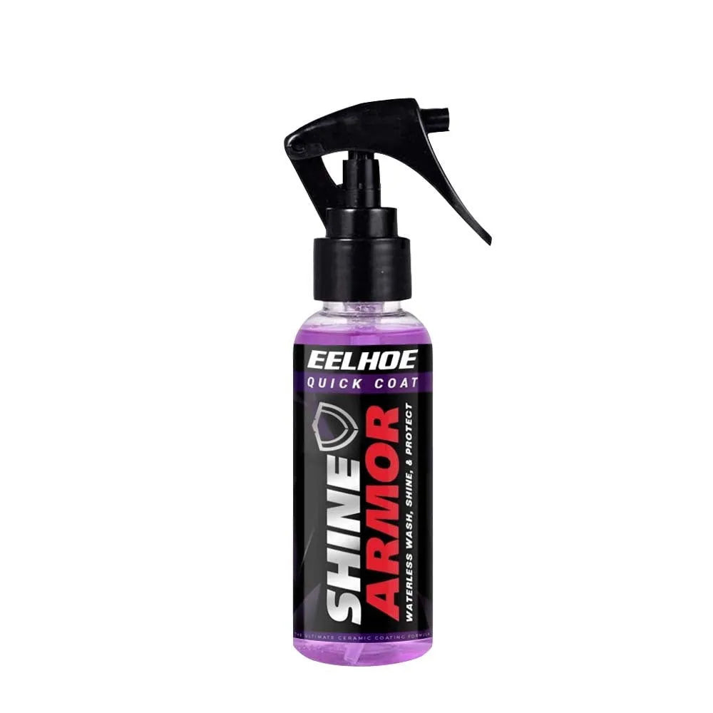 Purple automobile nano coating agent spray bottle with microplated crystal formula for car maintenance