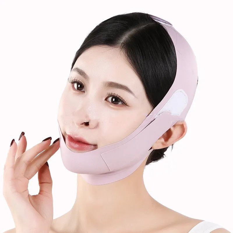 Small V face shaping mask with 9.0 graphene fabric in green and purple colour options
