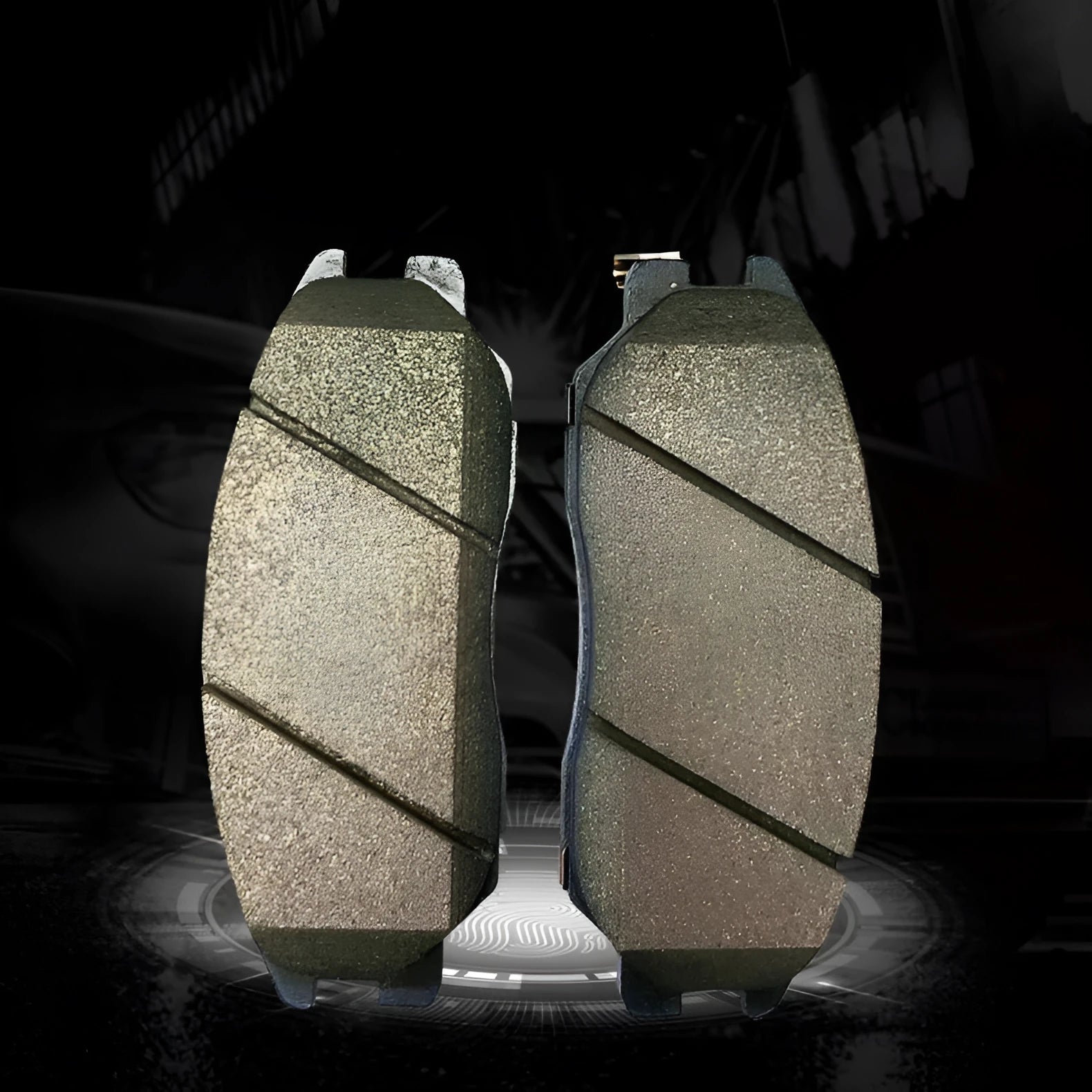 Brake pad metal accessories for Aiteng Kyron Rester vehicles, part numbers 4813009A10 and 4813008BA0