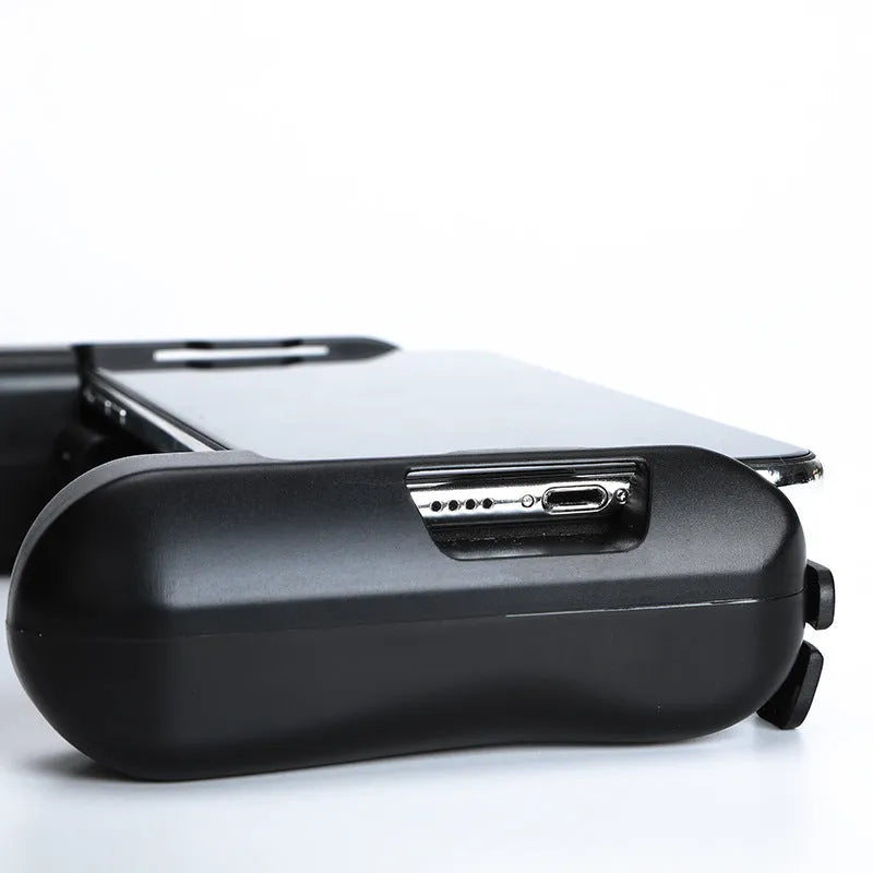 Black P2 Bluetooth mobile game controller with cooling function for Apple iPhone