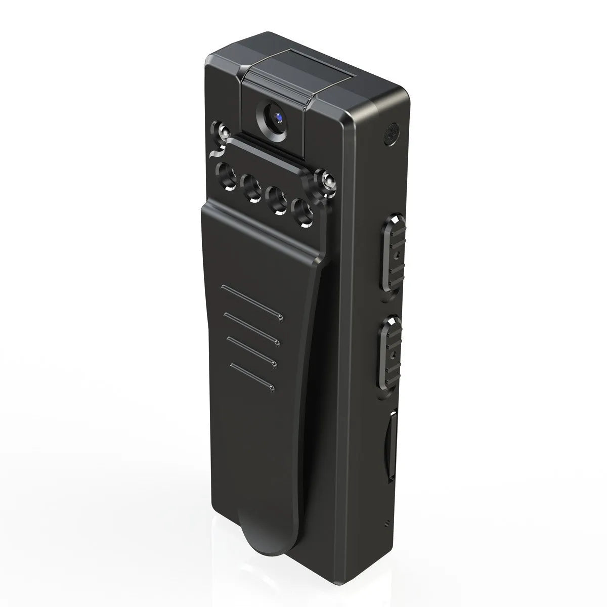 Black 1080p HD DV home camera with night vision and 90-degree rotation capability