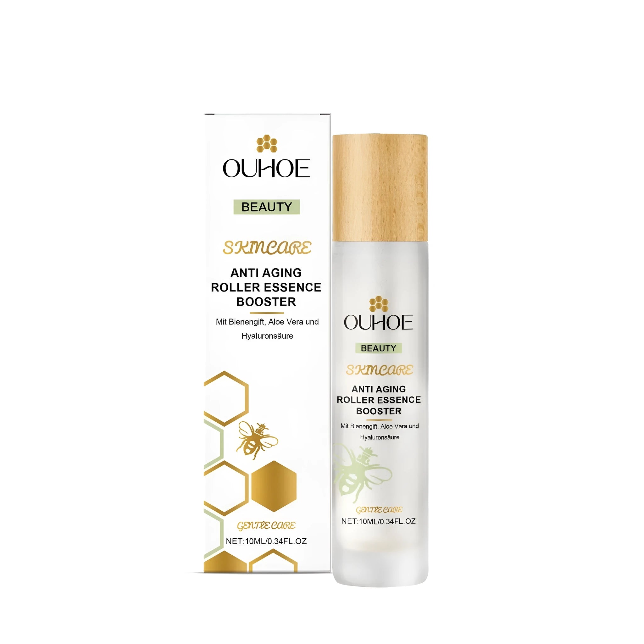 Bee Venom Anti-Aging Evening Ball facial massager with 10ml gel capacity