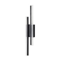 Gold finish double line wall lamp with modern design for hotel staircase lighting