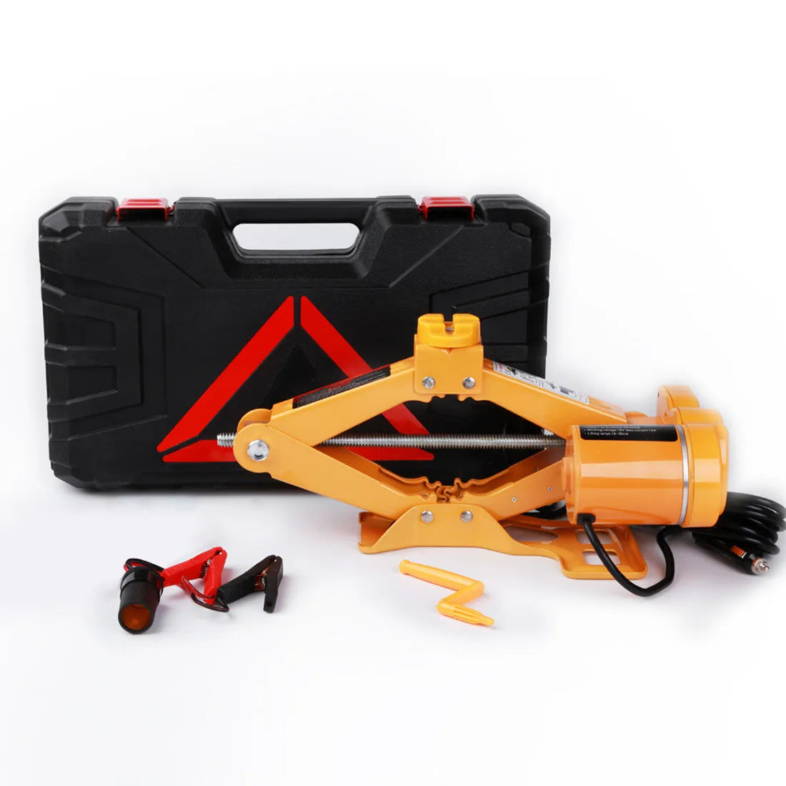 Vehicle-mounted electric hydraulic jack kit with 2 tonne capacity and hydraulic lifting system