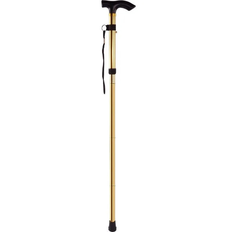 Aluminium folding cane walking stick with adjustable length and non-slip handle