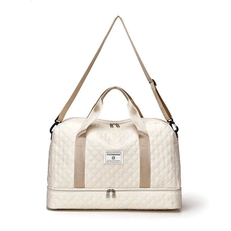 Portable buggy travel bag in Oxford cloth with 36-55L capacity shown in solid colour option