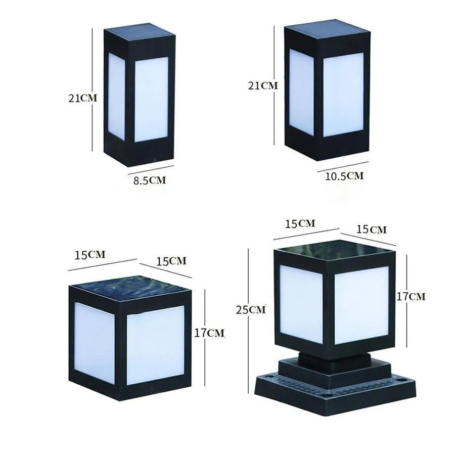 Solar garden lights for outdoor courtyard and lawn decoration with waterproof construction