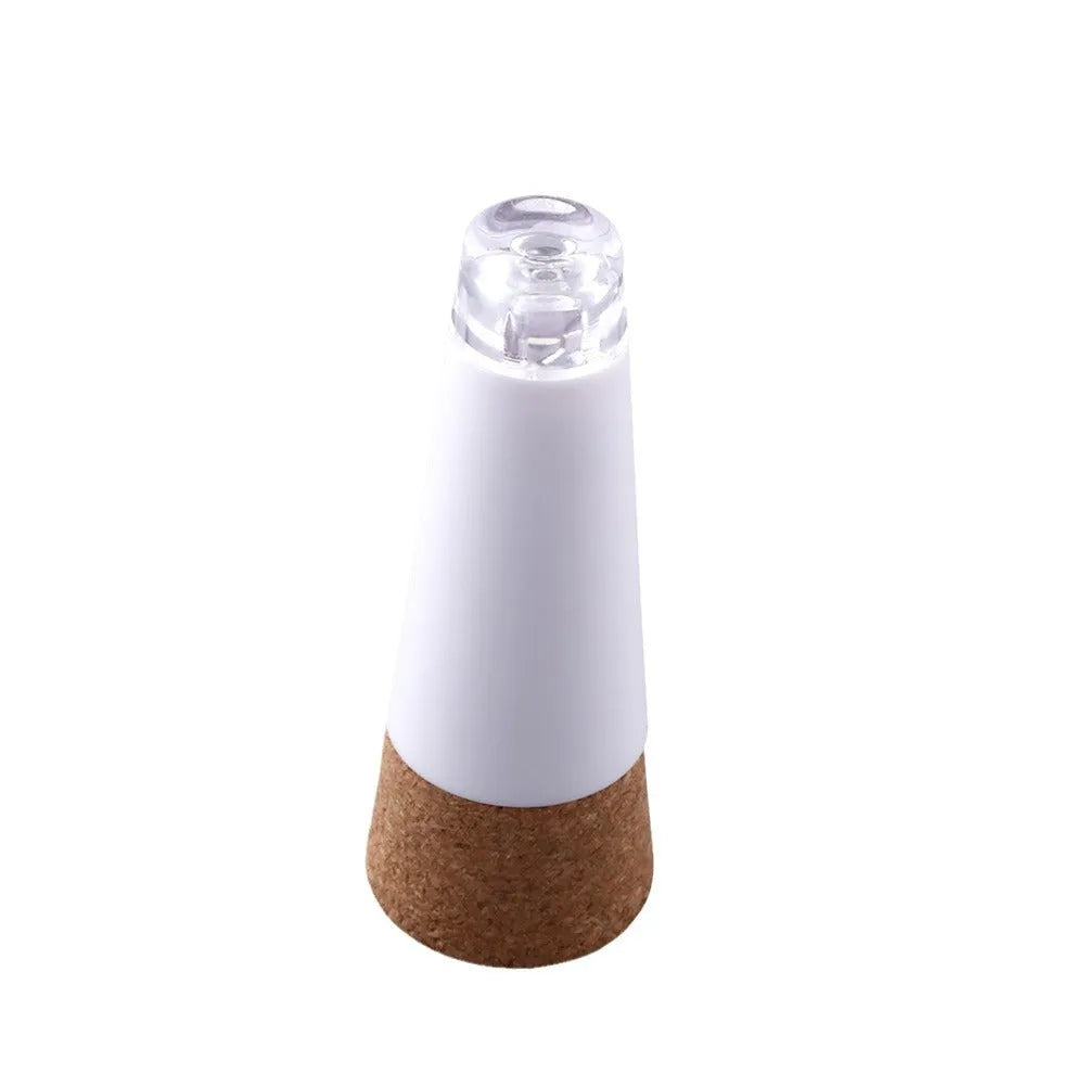 White LED rechargeable bottle cap light with plastic shell, 30mm diameter