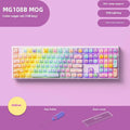 Sugar Cat coloured mechanical keyboard with Bluetooth connectivity and piano switches in MG108B colour scheme
