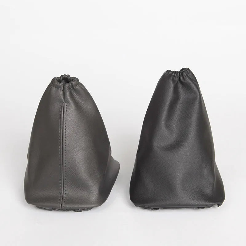 Black leather car shift lever cover for Toyota Corolla gear stick protection