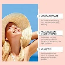 100g jar of moisturising darkening cream for body makeup application