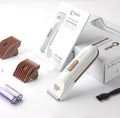 White pet grooming electric clipper with ceramic blade for dog and cat hair removal