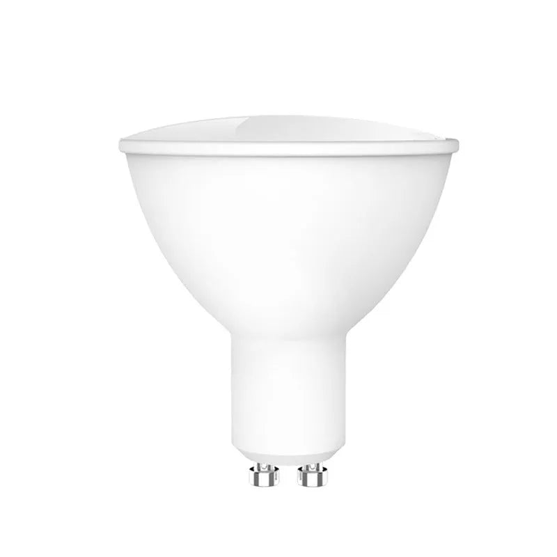 Smart RGBCCT GU10 spotlight bulb with WiFi connectivity for voice control