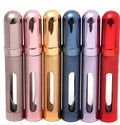 12ml aluminium travel perfume bottle with glass liner in bullet shape