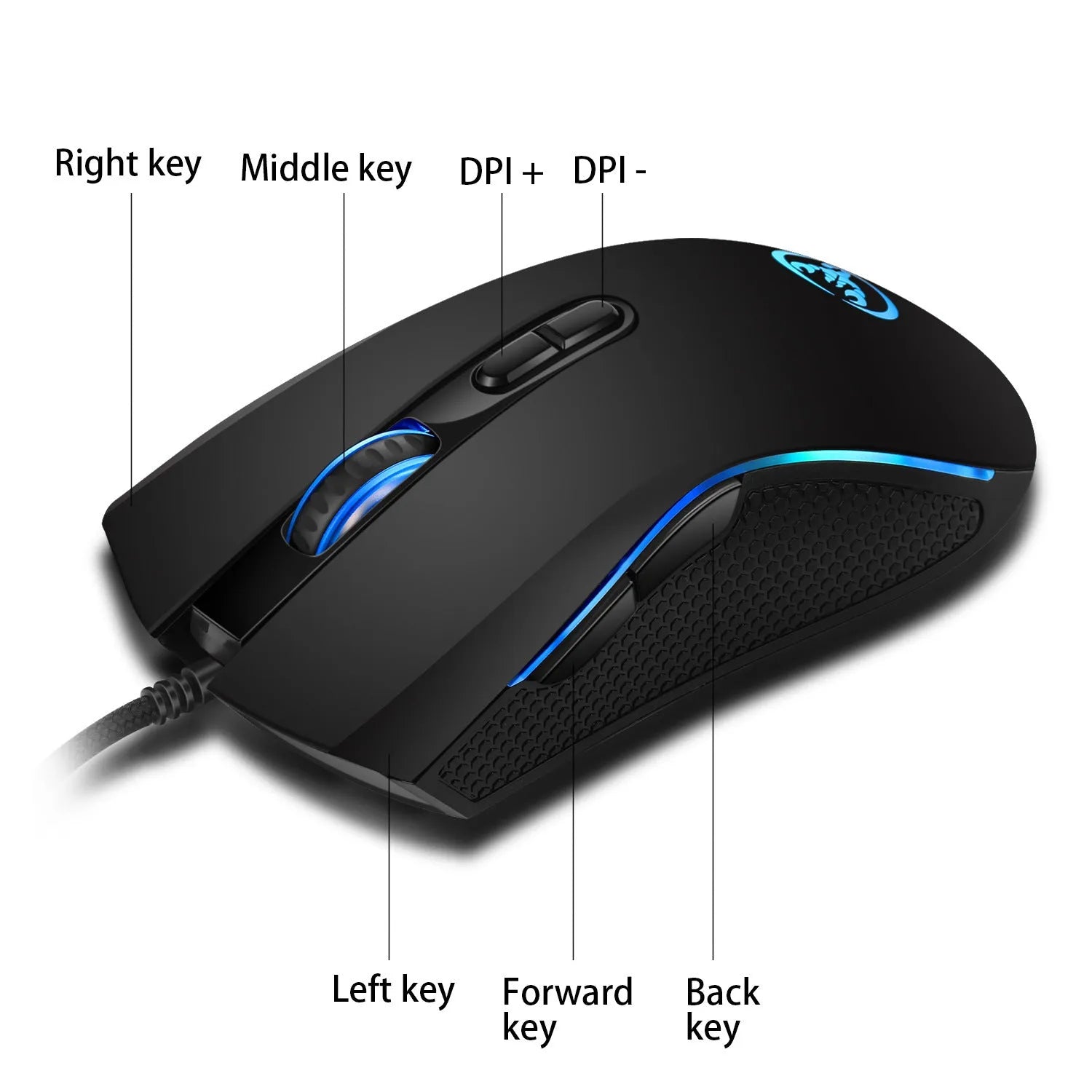 V700WB white and black backlit gaming keyboard and mouse combo with data cable