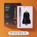 Student automatic suction pen set with plastic shell, 0.5mm or 0.38mm tip options, and 40ml ink feeder