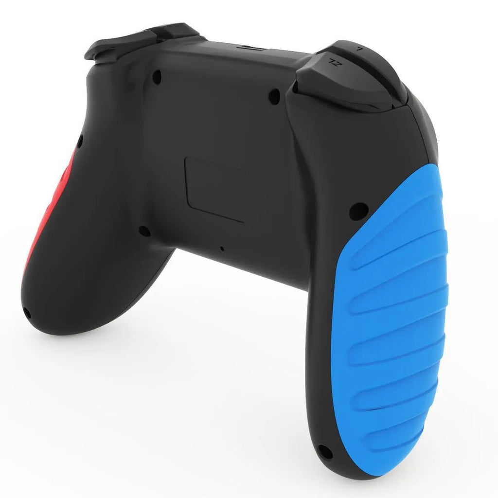 Red and blue wireless Bluetooth gamepad for Nintendo Switch and PC computers